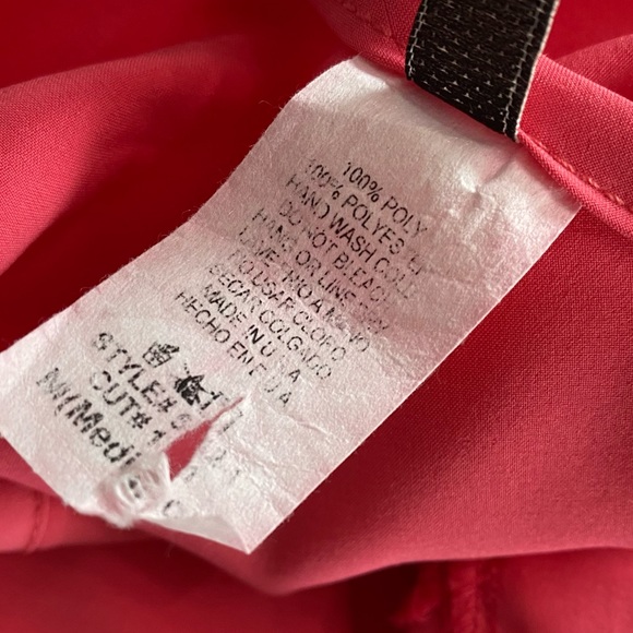 EUC Women’s Hot Pink Ruffled Sleeveless Polyester Dress by Brenda’s Medium - Picture 7 of 8